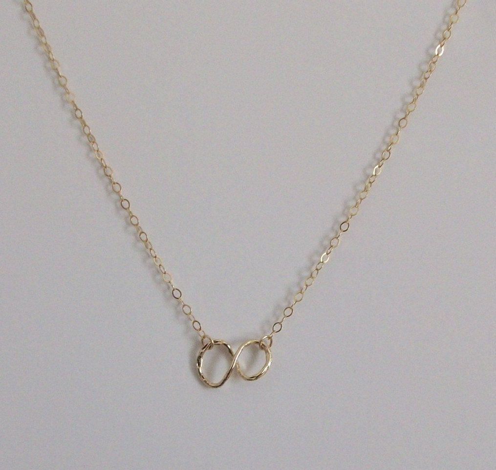 Infinity Bracelet - Gold Infinty Bracelet or Anklet - Small Gold Filled Infinity Bracelet - Gold Bracelet - Christmas Gift