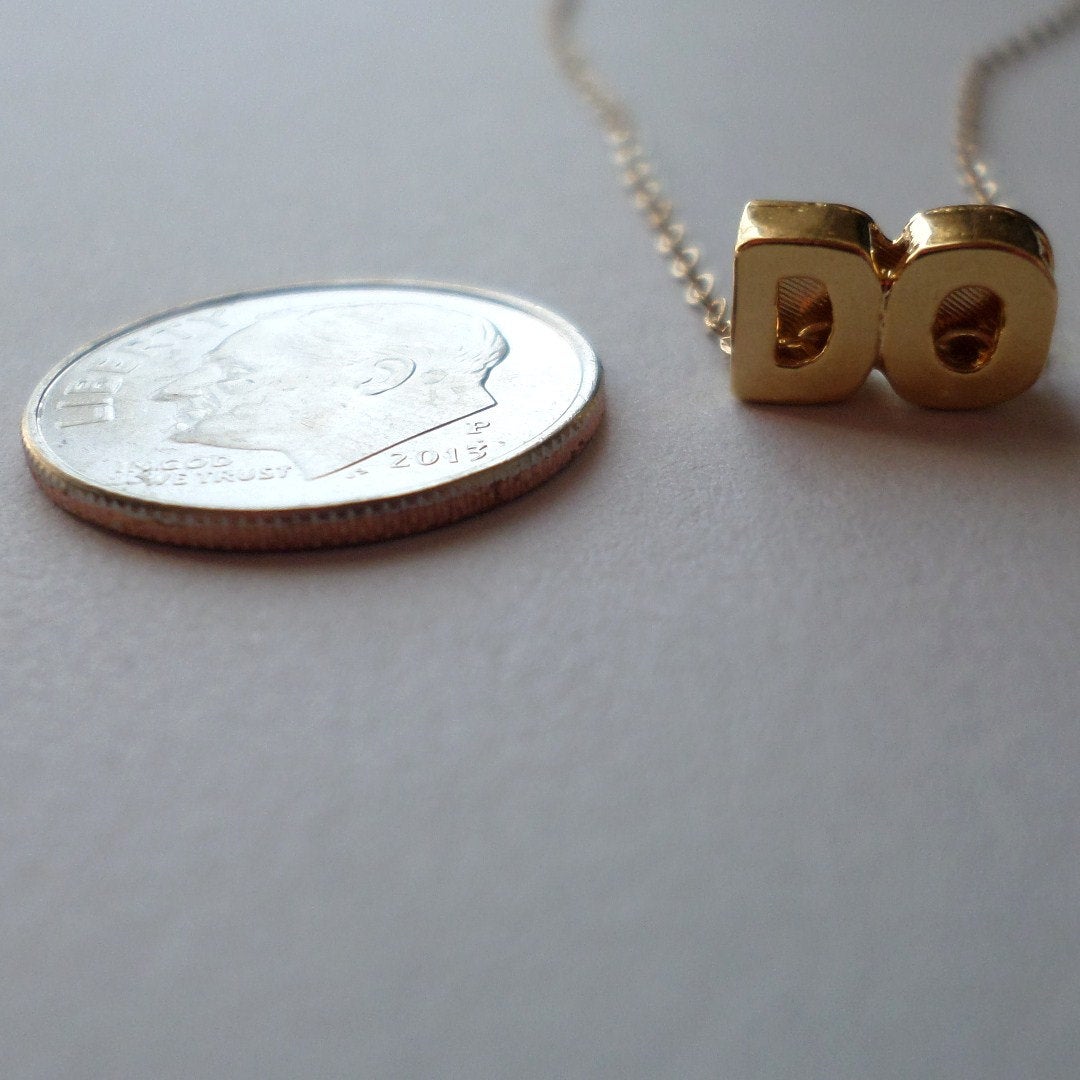 DO Necklace - Gold DO Necklace - Gold Word Necklace - Word Necklace - Bridal -Weddings - Mothers Day Gift