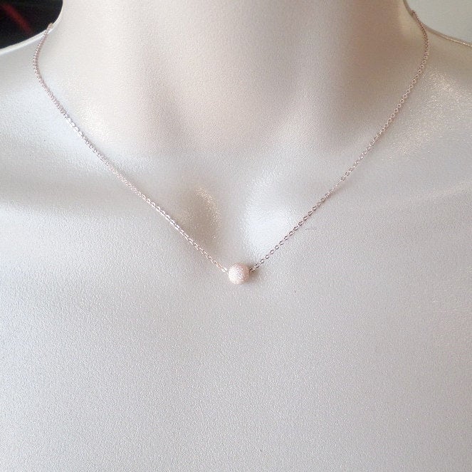 Tiny Starburst Necklace - Rose Gold Starburst Necklace - Tiny Rose Gold Necklace - Tiny Necklace - Rose Gold Jewelry - Wedding - Valentines
