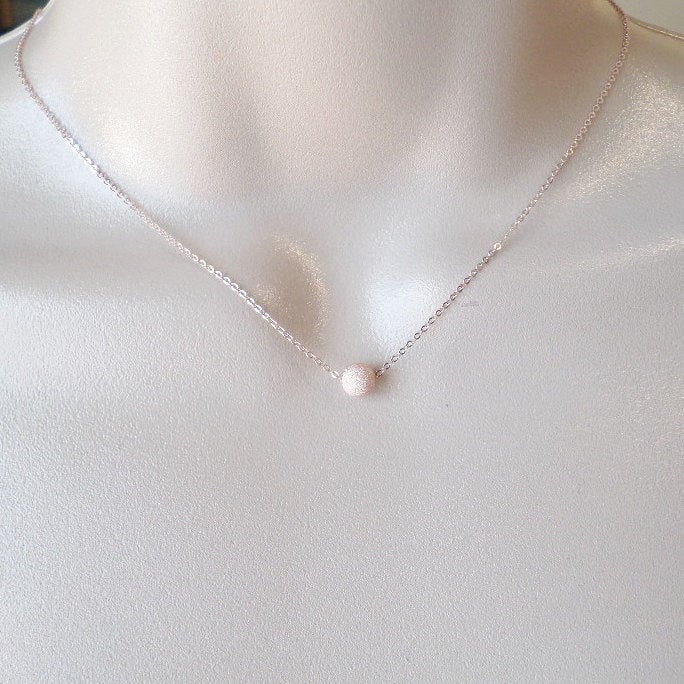 Tiny Starburst Necklace - Rose Gold Starburst Necklace - Tiny Rose Gold Necklace - Tiny Necklace - Rose Gold Jewelry - Wedding - Valentines
