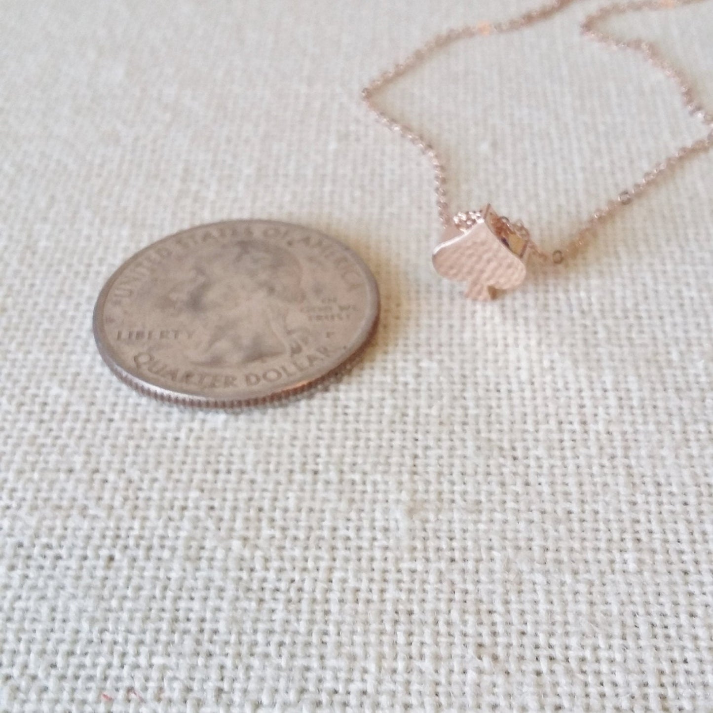 Spade Necklace - Rose Gold Spade Necklace - Rose Gold Necklace - Tiny Necklace - Rose Gold Jewelry - Wedding - Mothers Day Gift - Layered