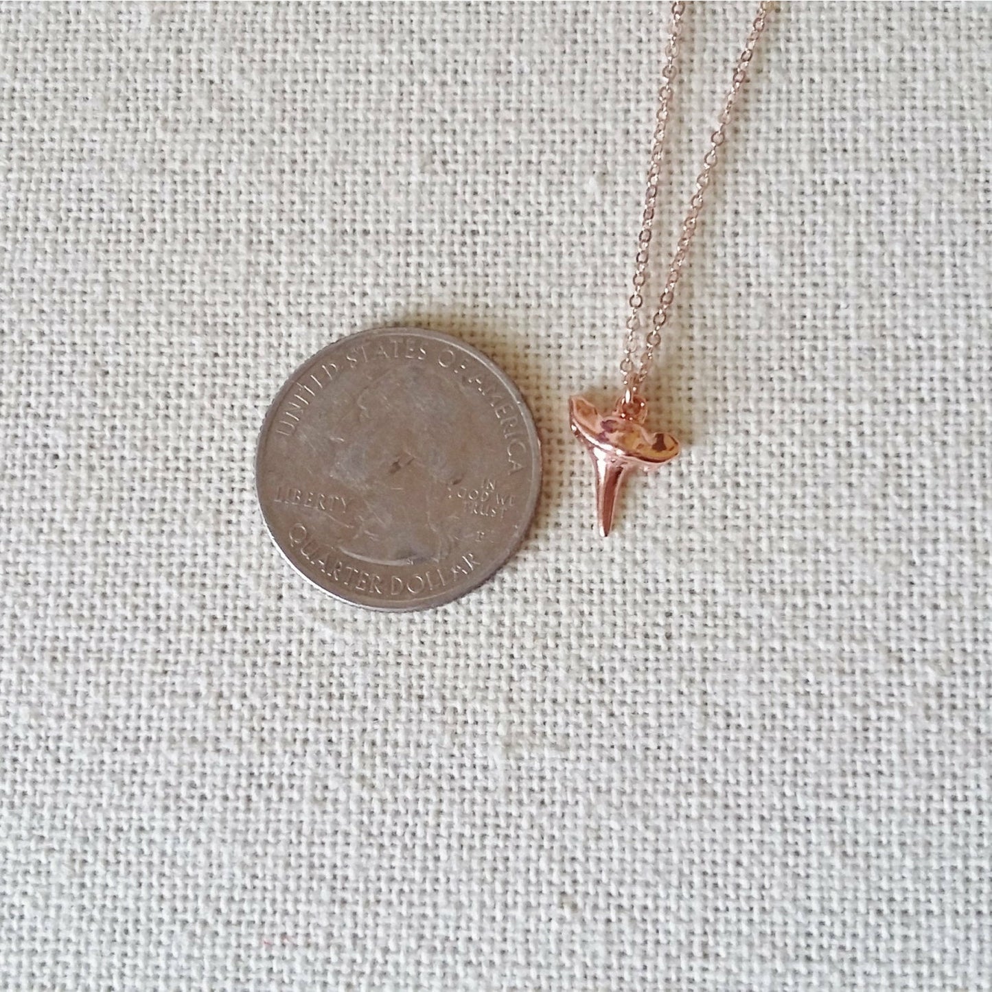 Shark Tooth Necklace, Rose Gold Shark Tooth Necklace, Layered Necklaces, Layering Necklace, Nautical Necklace, Nautical Jewelry, Rose Gold