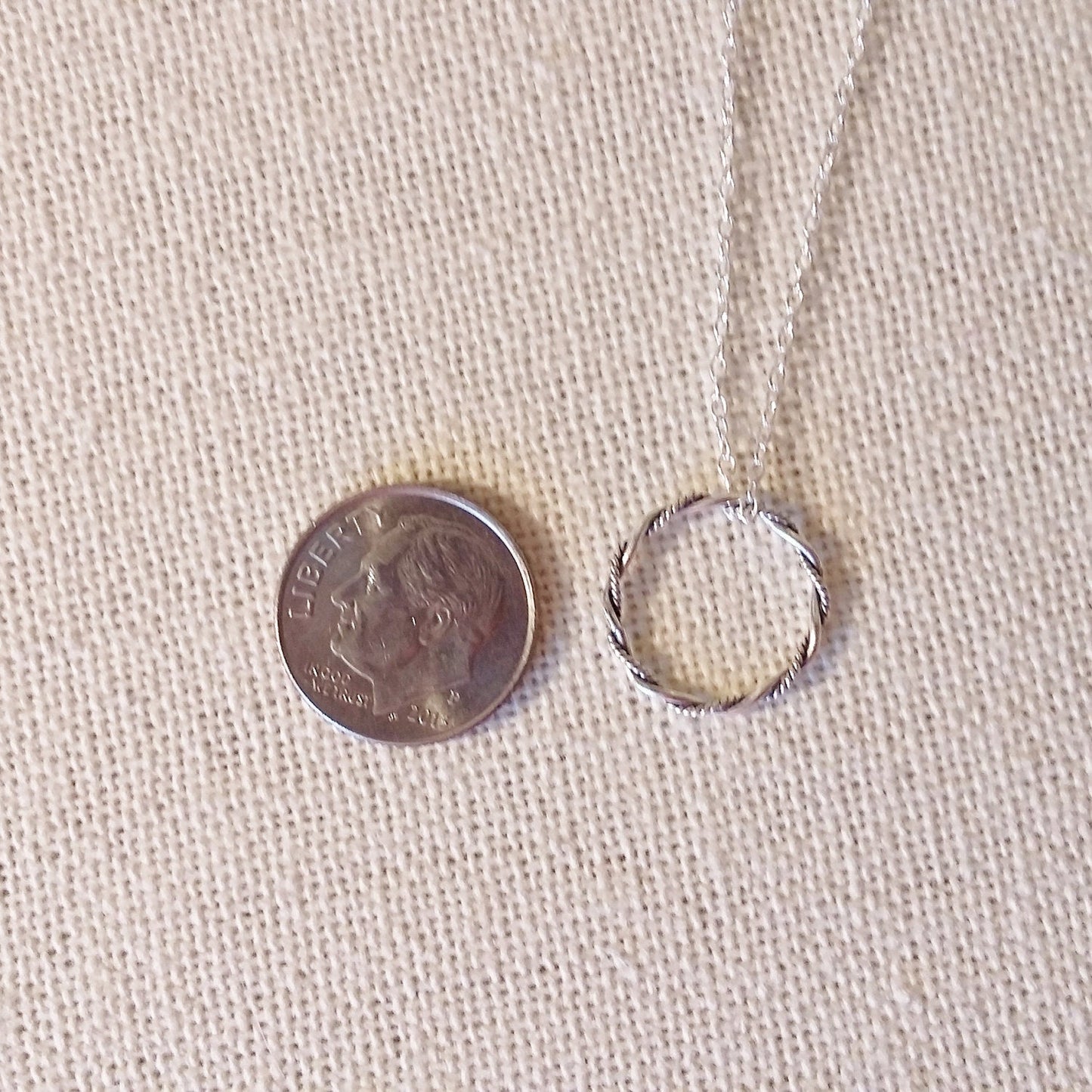 Eternity Necklace - Silver Eternity Circle Necklace, Sterling Silver Necklace, Valentines Day, bridesmaid gifts, weddings, grey,silver,whit