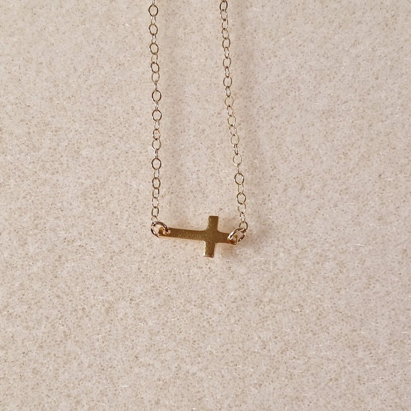 Gold Cross Necklaces, Sideways Cross Necklace,Tiny Sideways Cross Necklace, Layering Necklace, Minimal Necklace, Bridal Gifts, Gifts for her