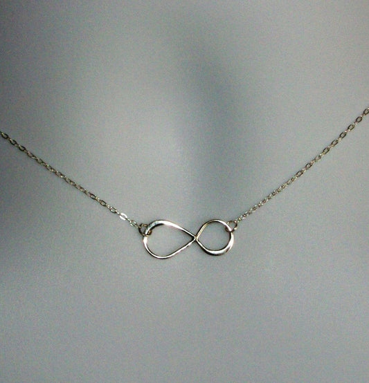 Set of 5 Infinity Necklace - Silver Infinty Necklace - Small Silver Infinity Necklace - Sterling Silver Necklace