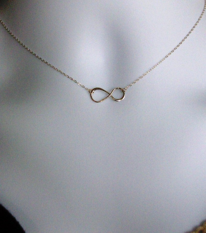 Set of 5 Infinity Necklace - Silver Infinty Necklace - Small Silver Infinity Necklace - Sterling Silver Necklace