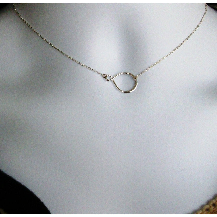 Infinity Necklace - Silver Infinty Necklace - Small Silver Infinity Necklace - Sterling Silver Necklace