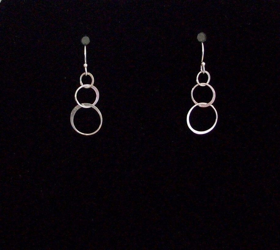 Tiny Eternity Earrings, Silver Earrings - Sterling Silver Eternity Earrings, Valentines Day, bridesmaid gifts, wedding, gr