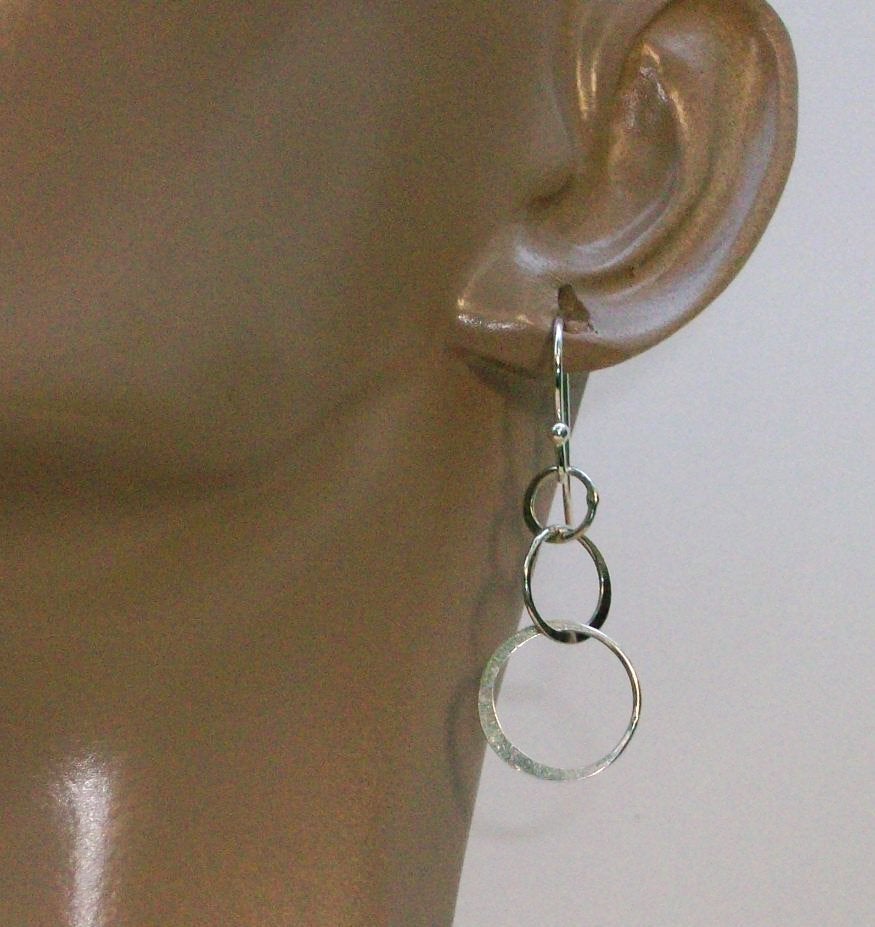 Tiny Eternity Earrings, Silver Earrings - Sterling Silver Eternity Earrings, Valentines Day, bridesmaid gifts, wedding, gr