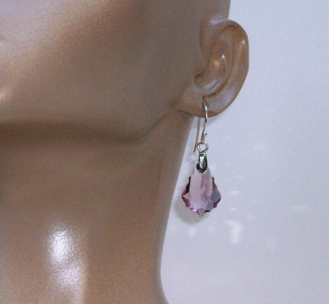 Silver Amethyst Earrings