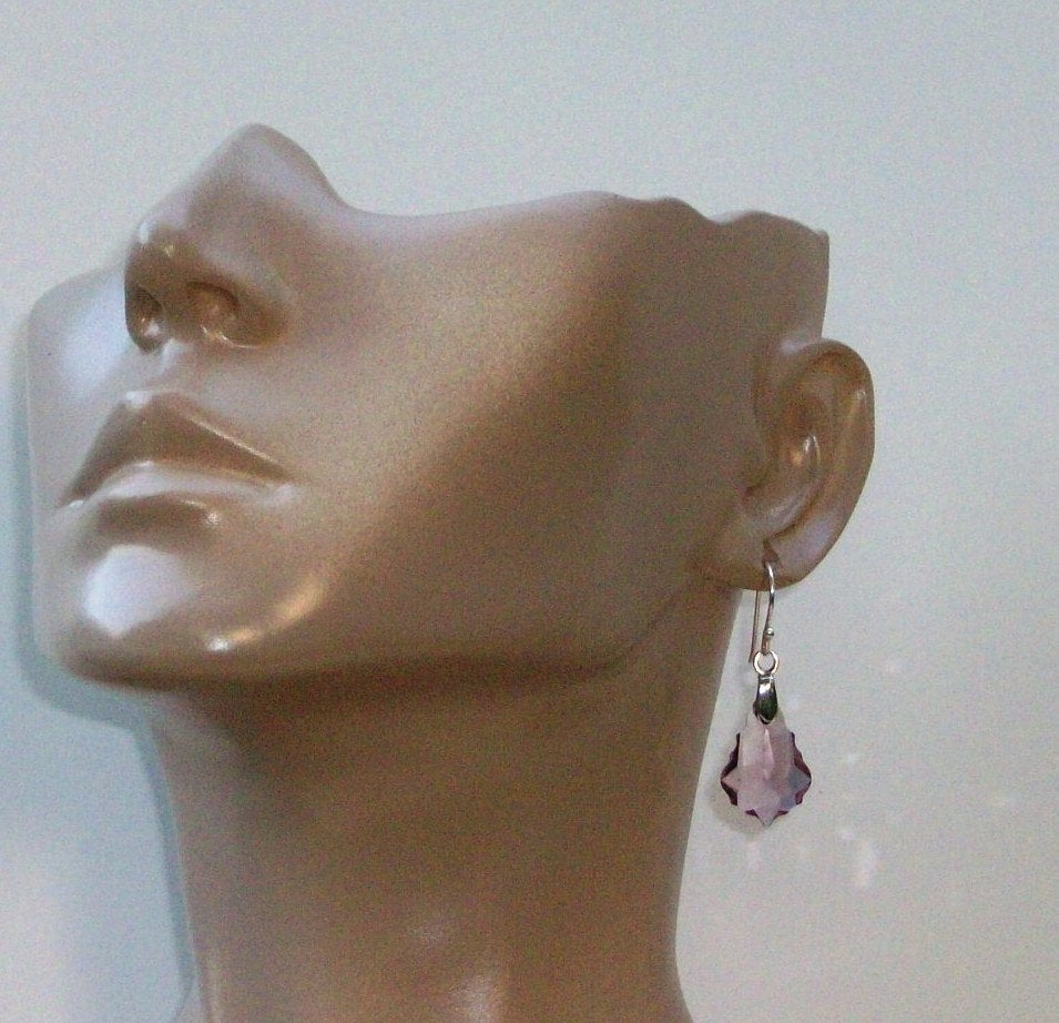 Silver Amethyst Earrings