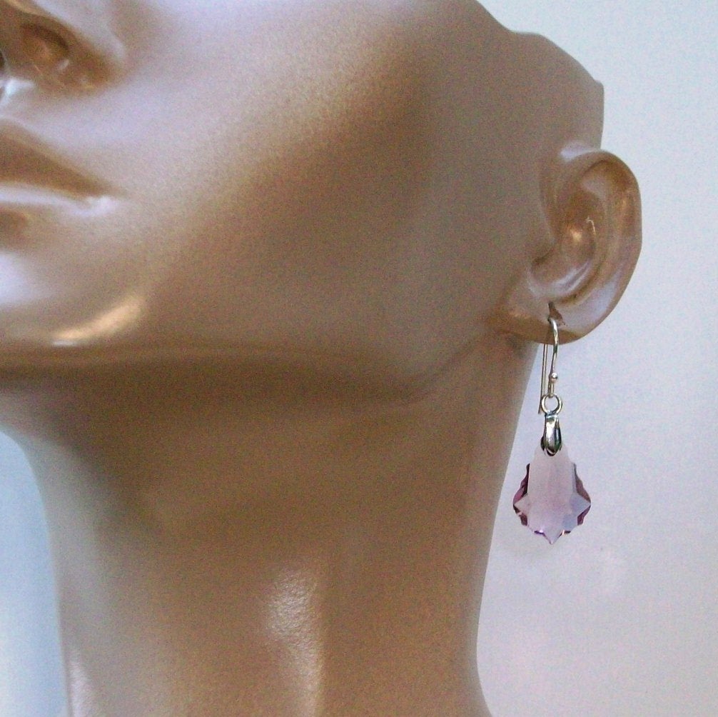 Silver Amethyst Earrings