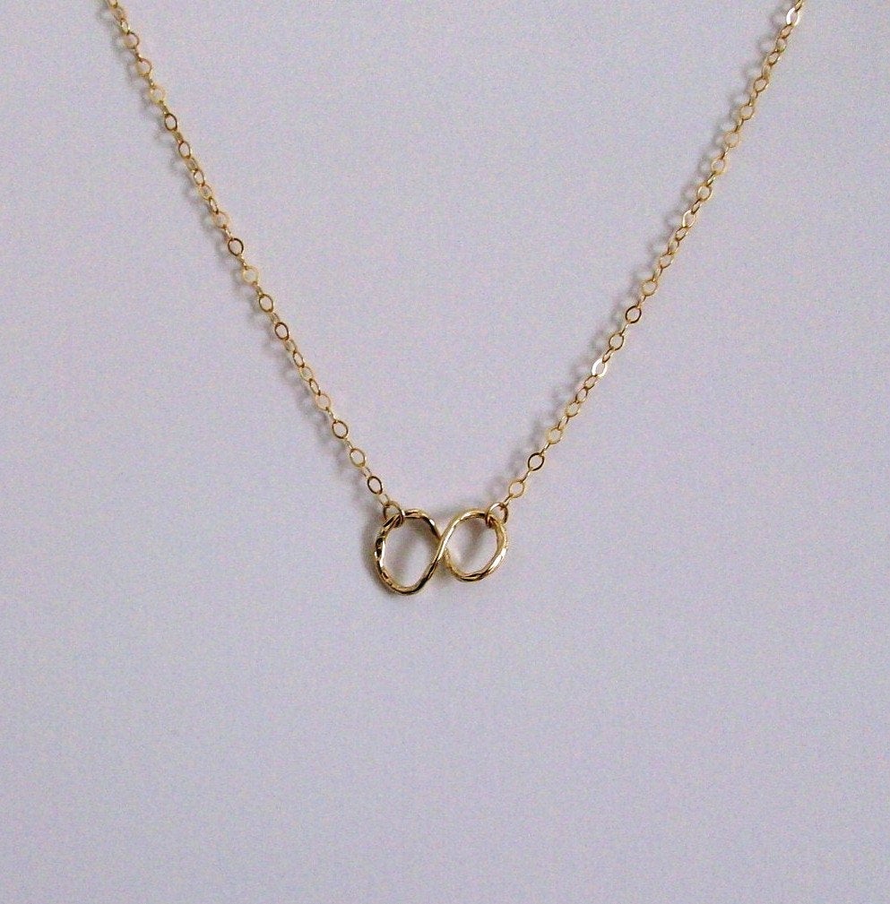 Infinity Necklace - Gold Infinty Necklace - Small Gold Filled Infinity Necklace - Gold Necklace - Christmas Gift - Christmas Present