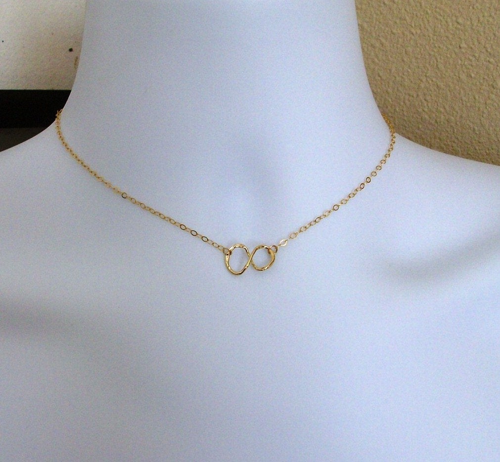 Infinity Necklace - Gold Infinty Necklace - Small Gold Filled Infinity Necklace - Gold Necklace - Christmas Gift - Christmas Present