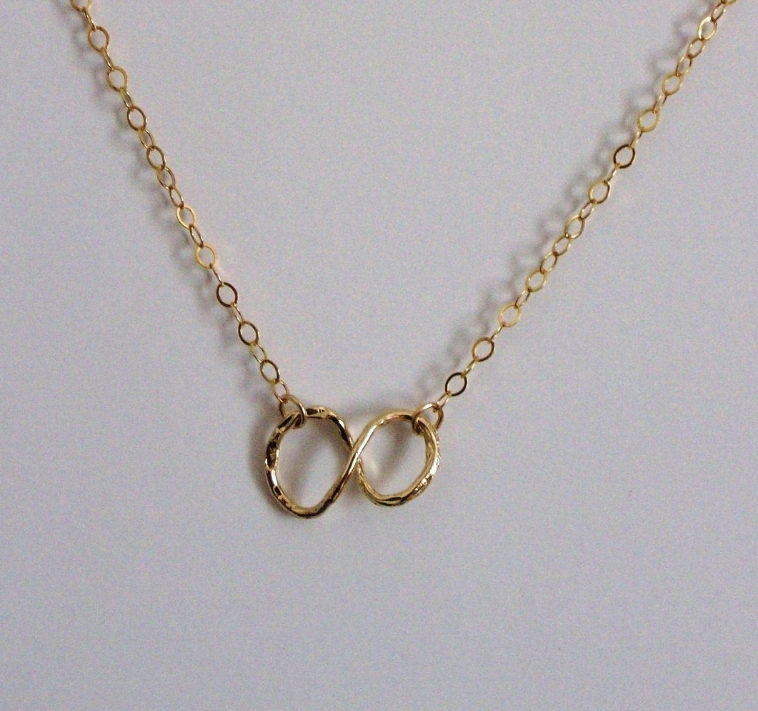 Infinity Necklace - Gold Infinty Necklace - Small Gold Filled Infinity Necklace - Gold Necklace - Christmas Gift - Christmas Present