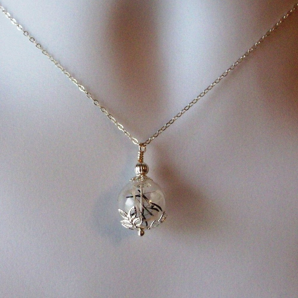 Wish Necklace - Silver Dandelion Necklace - Dandelion Seed Necklace - Sterling Silver Necklace, Bridal Gifts, Christmas Gifts