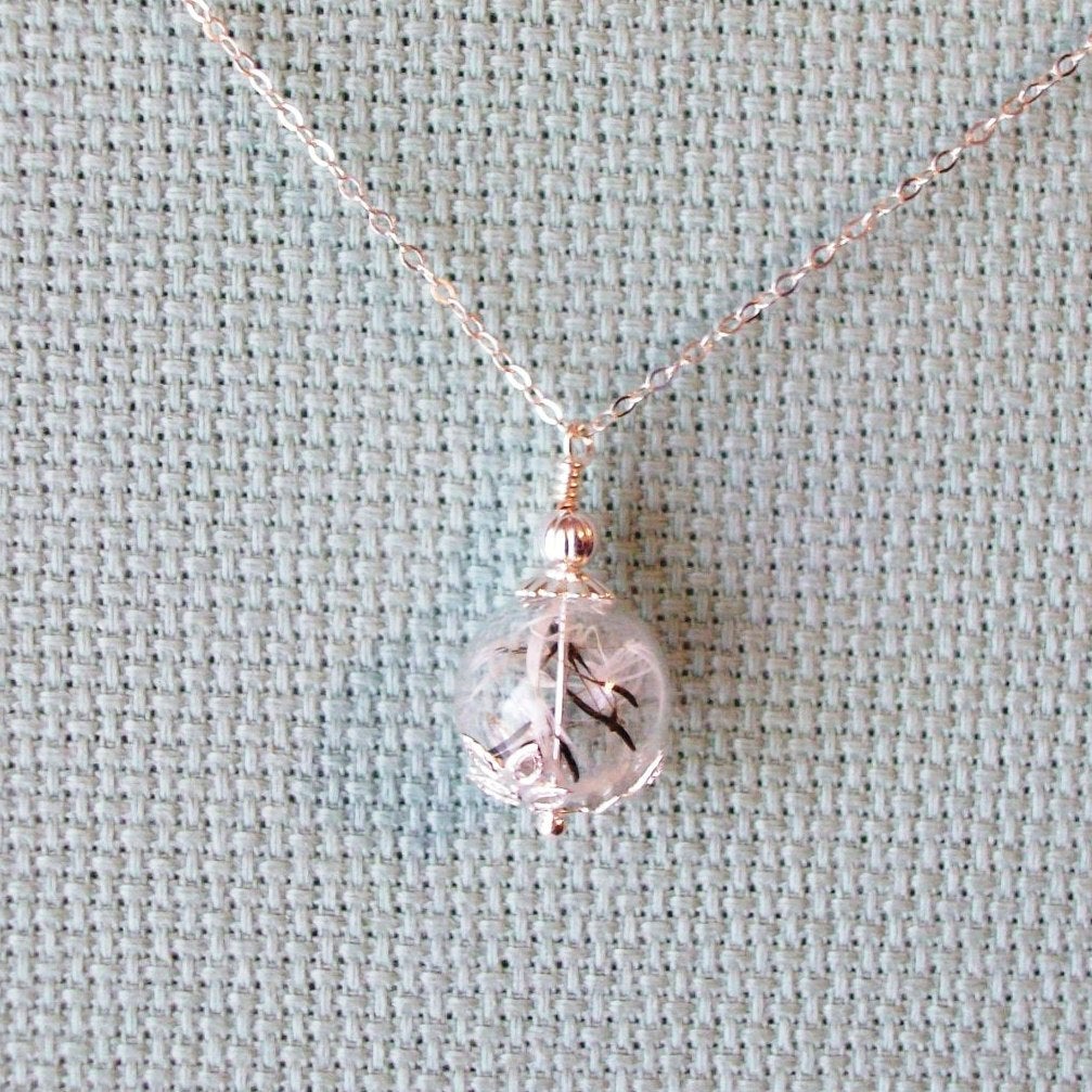 Wish Necklace - Silver Dandelion Necklace - Dandelion Seed Necklace - Sterling Silver Necklace, Bridal Gifts, Christmas Gifts