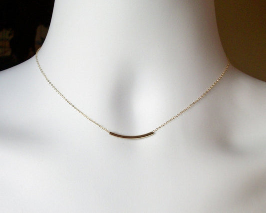 Gold Bar Necklace