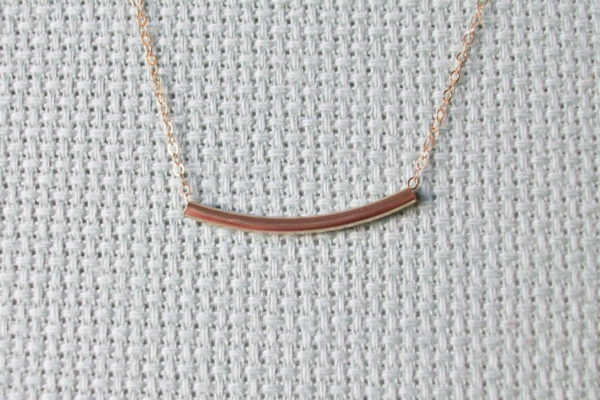 Gold Bar Necklace