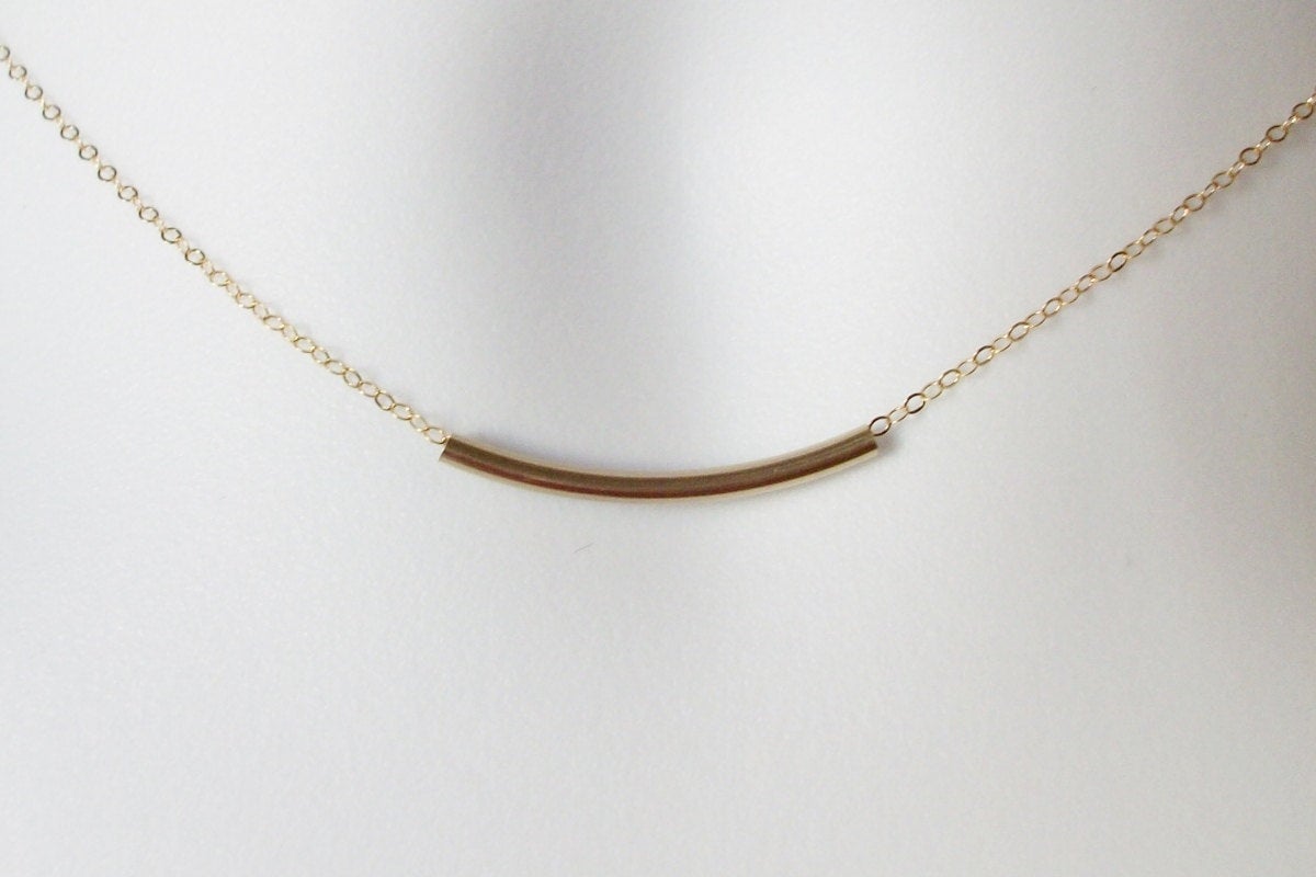 Gold Bar Necklace