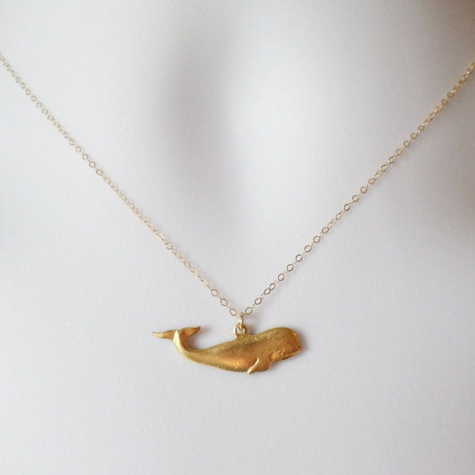 Gold Whale Necklace