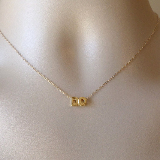 DO Necklace - Gold DO Necklace - Gold Word Necklace - Word Necklace - Bridal -Weddings - Mothers Day Gift