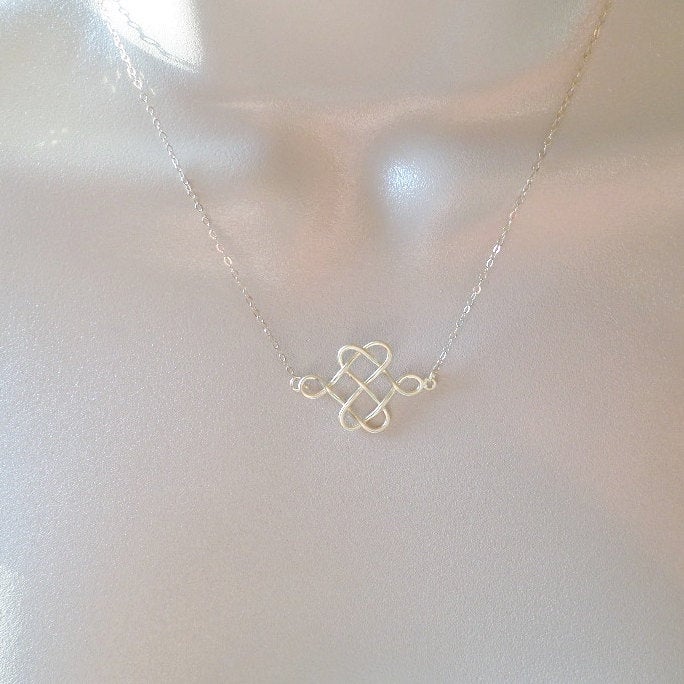 Celtic Knot Necklace - Dainty Gold Celtic Knot Necklace - Celtic Knot Necklace Necklace - Minimalistic and Modern Necklace