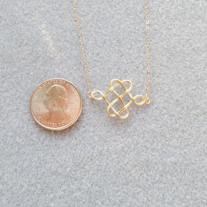 Celtic Knot Necklace - Dainty Gold Celtic Knot Necklace - Celtic Knot Necklace Necklace - Minimalistic and Modern Necklace