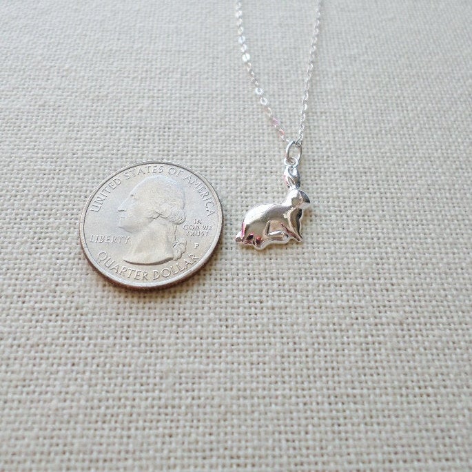 Silver Rabbit Necklace