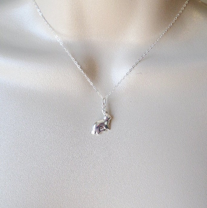 Silver Rabbit Necklace