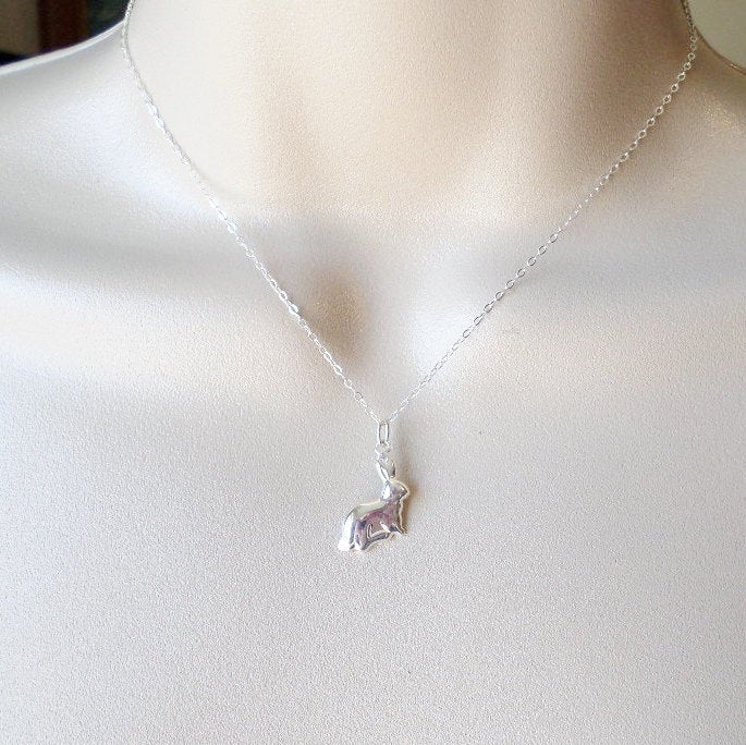 Silver Rabbit Necklace