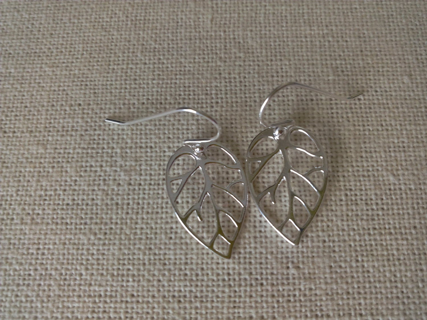 Leaf Earrings, Sterling Silver Leaf Earrings, Dangle Earrings, Sterling Silver Earrings, Fall Earrings, Christmas Gifts, Stocking Stuffers