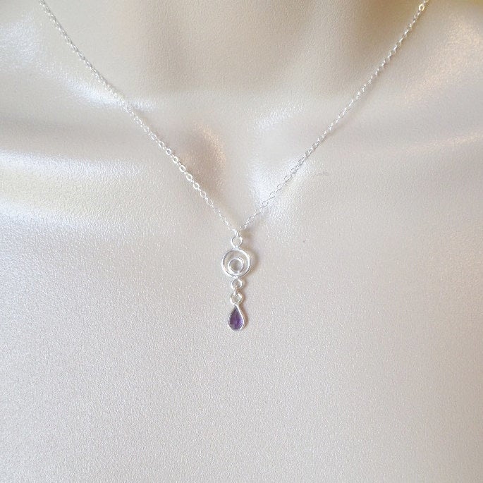 Silver Amethyst Necklace