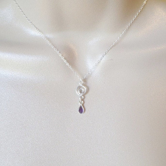 Silver Amethyst Necklace