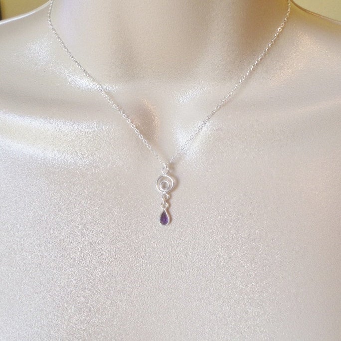 Silver Amethyst Necklace