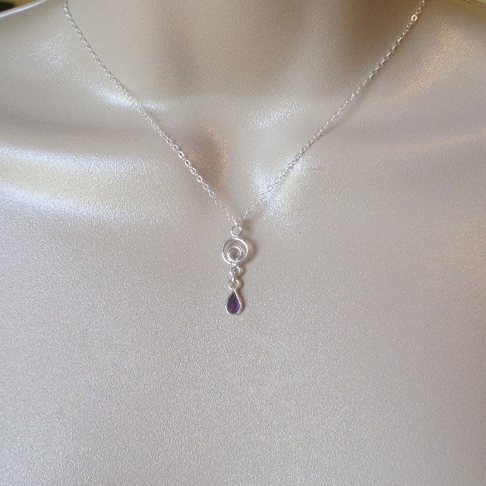 Silver Amethyst Necklace