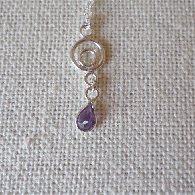 Silver Amethyst Necklace