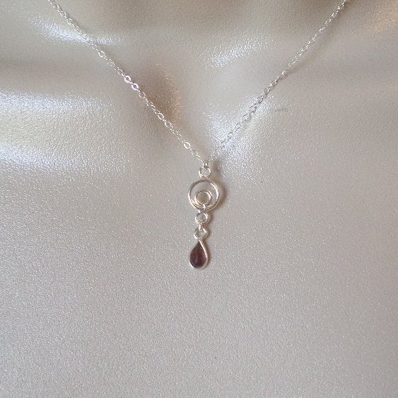 Garnet Necklace, Sterling Silver Necklace, Silver and Garnet Necklace, Birthstone Jewelry, Birthstone Necklace, Valentines Day Gifts