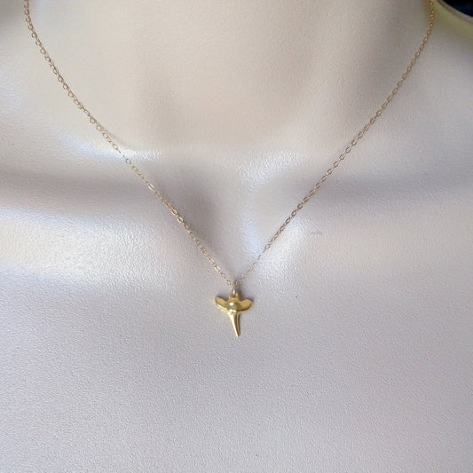 Gold Shark Tooth Necklace, Gold Sharktooth Necklace, Layered Necklaces, Layering Necklace, Nautical Necklace, Mothers Day Gift, Bridal