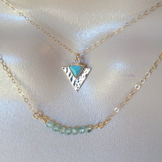 Apatite Necklace, Gold Apatite Necklace, Apatite Gold Bar Necklace, Birthstone Necklace,Gemstone Necklace,Gemstone Jewelry, Mothers Day Gift